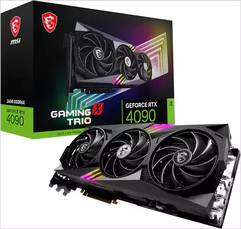 MSI GeForce RTX 4090 Gaming trio GPU