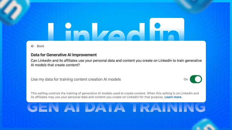 linkedin gen ai data training