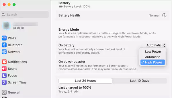 MacBook Pro and Mac Mini Models get MacOS high power mode